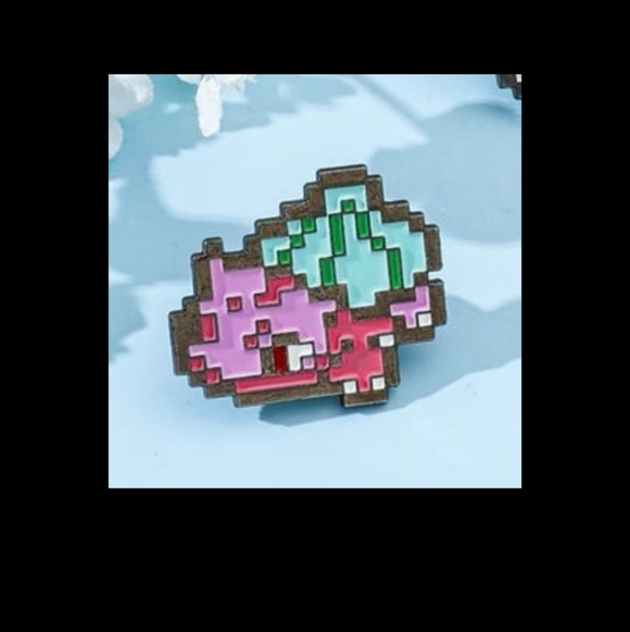 Pixel Art Enamel Pin Pokemon Bulbasaur - Picture 3 of 4